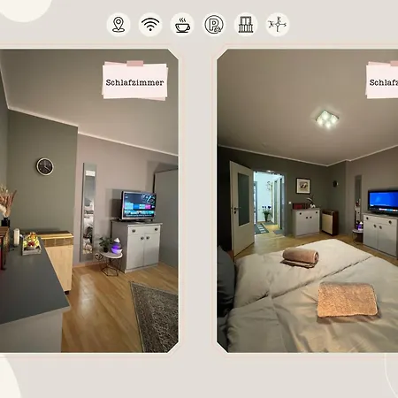 Apartamento Cozy X City-appartement X 2 X Balkon *