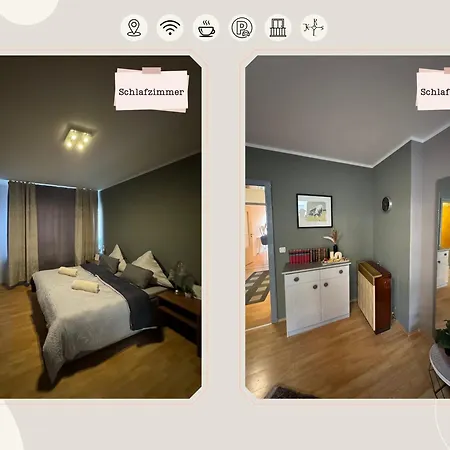 Cozy X City-appartement X 2 X Balkon Apartamento